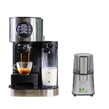 Espressor Pachet Espressor Cafea Studio Casa, Sc509 Barista Latte, 15Bar, Cu Rezervor Lapte + Rasnita Del Caffe Grind Master, 220W, 60G