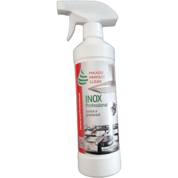 Solutie profesionala pentru curatarea suprafetelor din inox, Mikado Perfect Clean INOX, 0.5 Litru, pentru uz casnic si Horeca