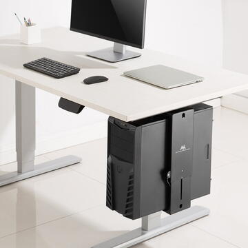 Suport monitor Suport computer Maclean, reglabil, max. 10 kg, negru, MC-885B