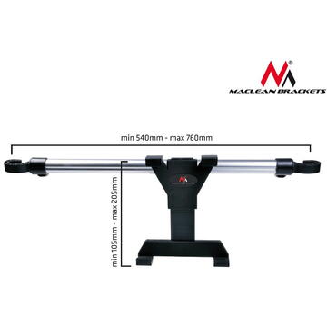 MACLEAN Suport mașină pentru tabletă  , suport pentru tetiera, universal, 7-10,1 inchi, MC-657
