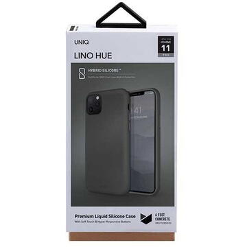 Husa UNIQ etui Lino Hue iPhone 11 Pro szary/moss grey