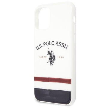 Husa U.S. Polo Assn. US Polo USHCN65PCSTRB iPhone 11 Pro Max biały/white Tricolor Pattern Collection