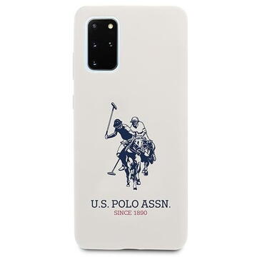 Husa U.S. Polo Assn. US Polo USHCS67SLHRWH S20+ G985 biały/white Silicone Collection