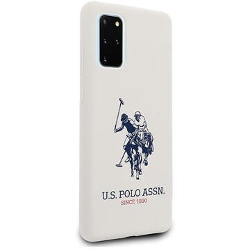 Husa U.S. Polo Assn. US Polo USHCS67SLHRWH S20+ G985 biały/white Silicone Collection