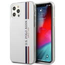 Husa U.S. Polo Assn. US Polo USHCP12LPCUSSWH iPhone 12 Pro Max 6,7" biały/white Tricolor Collection