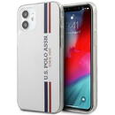 Husa U.S. Polo Assn. US Polo USHCP12SPCUSSWH iPhone 12 mini 5,4" biały/white Tricolor Collection