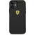 Ferrari FERCAHCP12SBK iPhone 12 mini 5.4&quot; black/black hardcase On Track Real Carbon