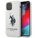 Husa U.S. Polo Assn. US Polo USHCP12MSLHRWH iPhone 12/12 Pro 6,1" biały/white Silicone Collection