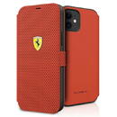 Husa Ferrari FESPEFLBKP12SRE iPhone 12 mini 5.4&quot; red/red book On Track Perforated