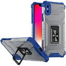 Husa Hurtel Crystal Ring Case Kickstand Tough Rugged Cover for iPhone XS Max blue
