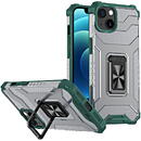 Husa Hurtel Crystal Ring Case Kickstand Tough Rugged Cover for iPhone 12 green