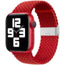 Hurtel Strap Fabric Watch Band Ultra / 8/7/6 / SE / 5/4/3/2 (49mm / 45mm / 44mm / 42mm) Braided Fabric Strap Watch Bracelet Red