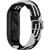Hurtel Strap Fabric replacement band strap for Xiaomi Mi Band 6 / 5 / 4 / 3 braided cloth bracelet black-white