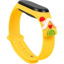 Hurtel Strap Xmas Wristband for Xiaomi Mi Band 6 / Mi Band 5 Christmas Silicone Strap Bracelet Yellow (house)