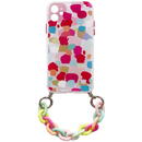 Husa Hurtel Color Chain Case gel flexible elastic case cover with a chain pendant for Xiaomi Redmi 10 multicolour  (2)
