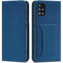 Husa Hurtel Magnet Card Case Case for Samsung Galaxy A52 5G Pouch Wallet Card Holder Blue