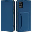 Husa Hurtel Magnet Card Case for Xiaomi Redmi Note 11 Pro Pouch Card Wallet Card Holder Blue