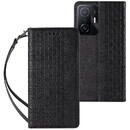 Husa Hurtel Magnet Strap Case Case for Samsung Galaxy A53 5G Pouch Wallet + Mini Lanyard Pendant Black