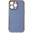 Husa Hurtel Lighting Color Case for Samsung Galaxy A12 5G gold frame gel cover blue