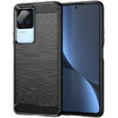 Husa Hurtel Carbon Case for Xiaomi Poco F4 5G flexible silicone carbon cover black