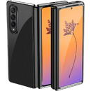 Husa Hurtel Plating Case for Samsung Galaxy Z Fold 4 cover with a metallic frame black