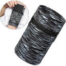 Hurtel Fabric armband armband for running fitness stripes white / black