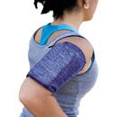 Hurtel Elastic fabric armband armband for running fitness S navy blue