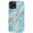 Husa Kingxbar Marble Series case decorated printed marble iPhone 12 mini blue