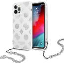 Husa Guess GUHCP12LKSPESI iPhone 12 Pro Max 6.7&quot; silver/silver hardcase Peony Chain Collection