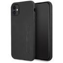 Husa MERCEDES AMG AMHCN61DOLBK iPhone 11 6,1" czarny/black hardcase Leather Hot Stamped