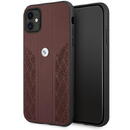 Husa Etui BMW BMHCN61RSPPR iPhone 11 6,1" / Xr czerwony/red hardcase Leather Curve Perforate