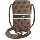 Husa Guess Handbag GUPHM4GDBR 6.1&quot; brown/brown hardcase 4G Stripe