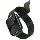 Husa UNIQ pasek Dante Apple Watch Series 4/5/6/7/8/SE/SE2 42/44/45mm Stainless Steel zielony/green