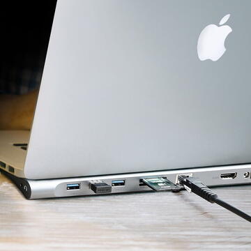 Baseus Hub adaptor multifunctional cu 10 porturi diferite Enjoyment 10 in 1 , usb Type C , gri for MacBook