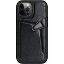 Husa Nillkin Aoge Leather Case genuine leather protective wallet cover iPhone 12 mini black