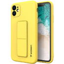 Husa Wozinsky Kickstand Case silicone cover for iPhone 11 Pro Max yellow