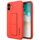 Husa Wozinsky Kickstand Case silicone case with stand for iPhone 12 Pro red