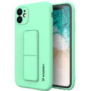Husa Wozinsky Kickstand Case silicone case with stand for iPhone 12 Pro Max mint
