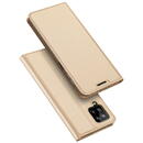 Husa Dux Ducis Skin Pro Bookcase type case for Samsung Galaxy A22 4G golden