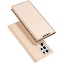 Husa Dux Ducis Skin Pro Holster Cover for Samsung Galaxy S22 Ultra gold