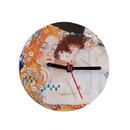 Ceasuri decorative Ceas de perete fara rama KLIMT - MOTHER&amp;CHILD, diametru 12,5 cm x 0.5 cm, suport magnetic