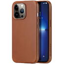 Husa Dux Ducis Naples case for iPhone 13 Pro leather cover (MagSafe compatible) brown
