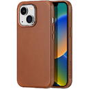 Husa Dux Ducis Naples case for iPhone 14 magnetic leather case MagSafe brown
