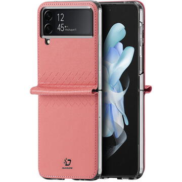 Husa Dux Ducis Bril case for Samsung Galaxy Z Flip4 with flip wallet back cover pink