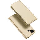 Husa Dux Ducis Skin Pro Case for Xiaomi Poco C40 Flip Card Wallet Stand Gold