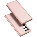 Husa Dux Ducis Skin Pro Case for Samsung Galaxy S23 Ultra Flip Card Wallet Stand Pink
