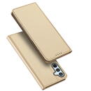 Husa Dux Ducis Skin Pro Case For Samsung Galaxy A54 5G Flip Cover Card Wallet Stand Gold