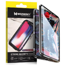 Husa Wozinsky Full Magnetic Case Full Body Front and Back Cover with built-in glass for Samsung Galaxy A72 4G black-transparent