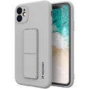 Husa Wozinsky Kickstand Case Silicone Stand Cover for Samsung Galaxy A32 4G Gray