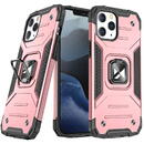 Husa Wozinsky Ring Armor Case Kickstand Tough Rugged Cover for iPhone 13 rose gold